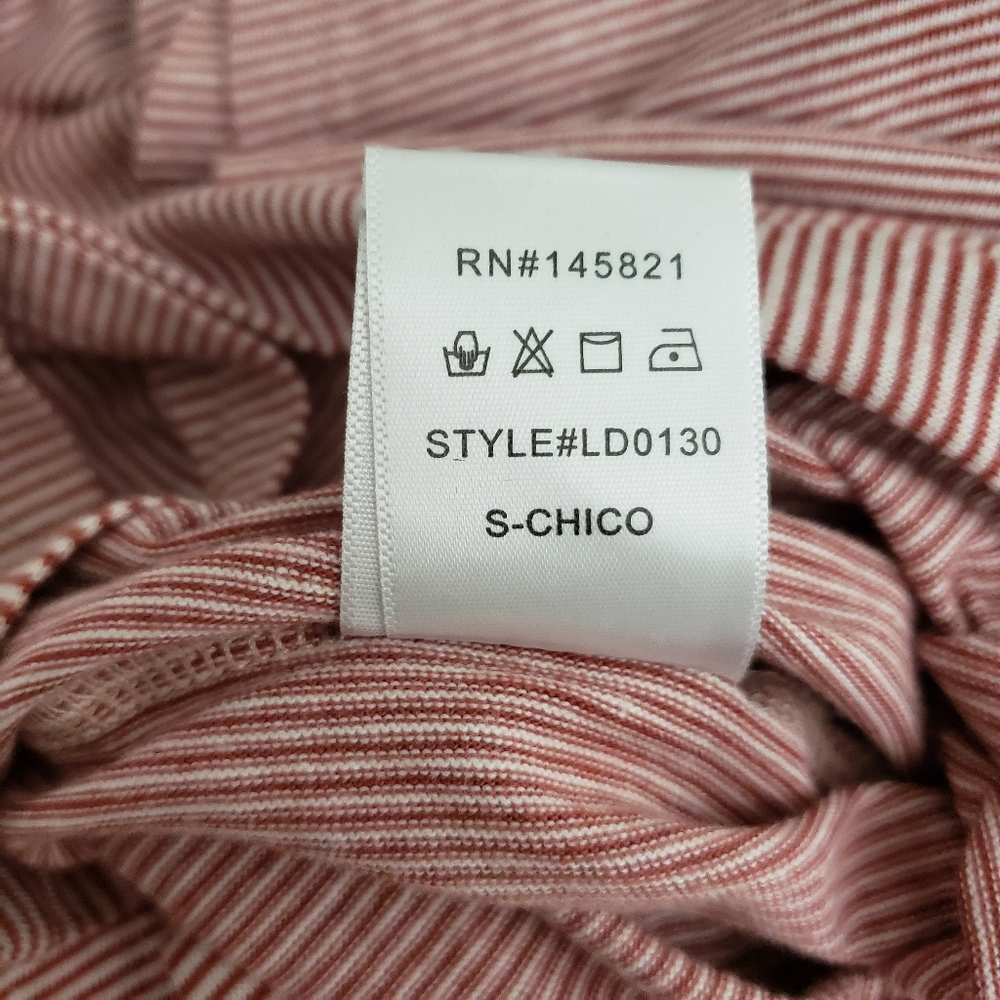 5/$25 Mistic Prysm by Listicle Striped Dress Red White S - Picture 7 of 7
